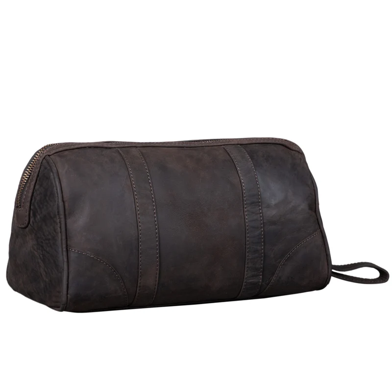 "Charles" Kulturtasche Leder Groß