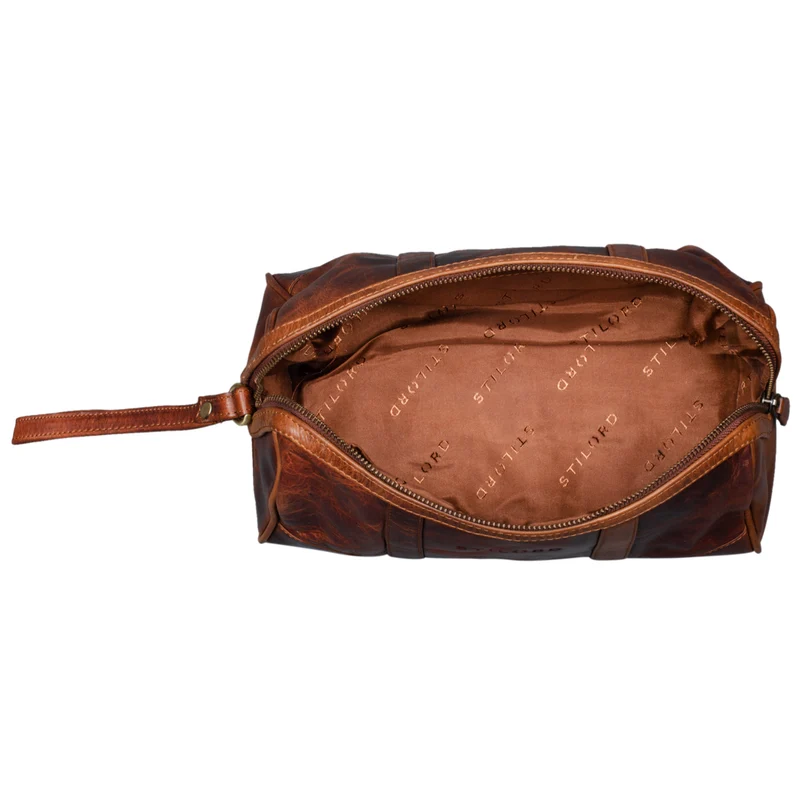 "Charles" Kulturtasche Leder Groß