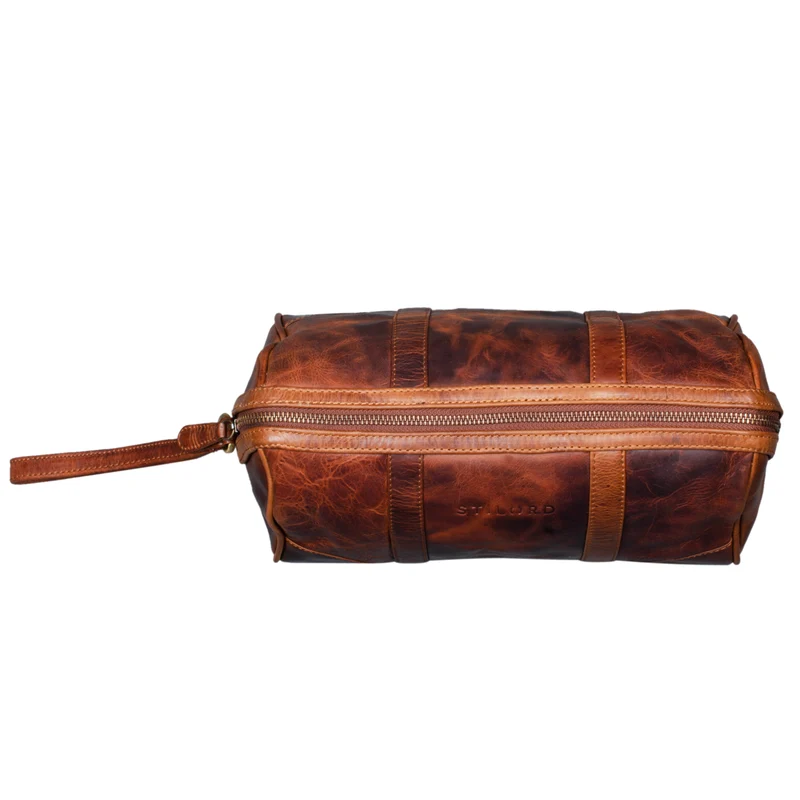 "Charles" Kulturtasche Leder Groß