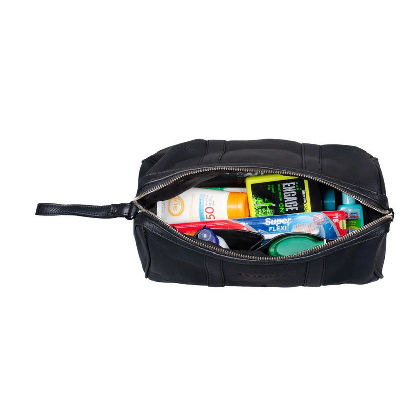 "Charles" Kulturtasche Leder Groß