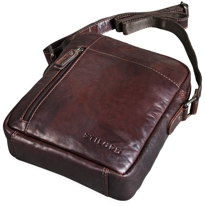 "Quentin" kleine Ledertasche Herren