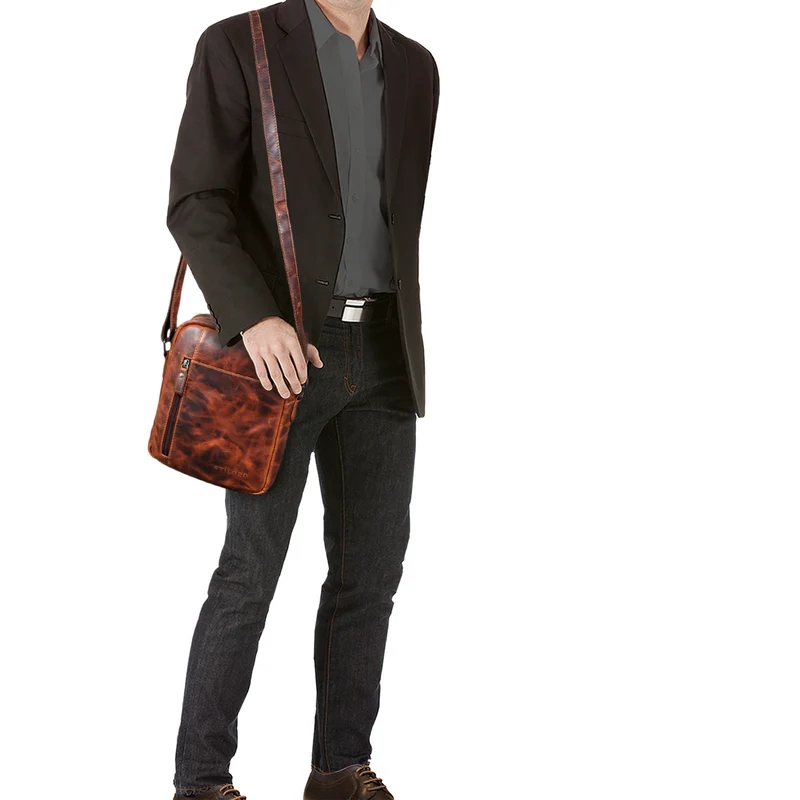 "Quentin" kleine Ledertasche Herren