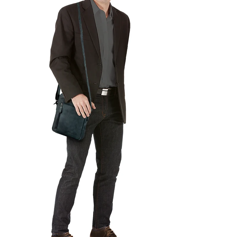 "Quentin" kleine Ledertasche Herren