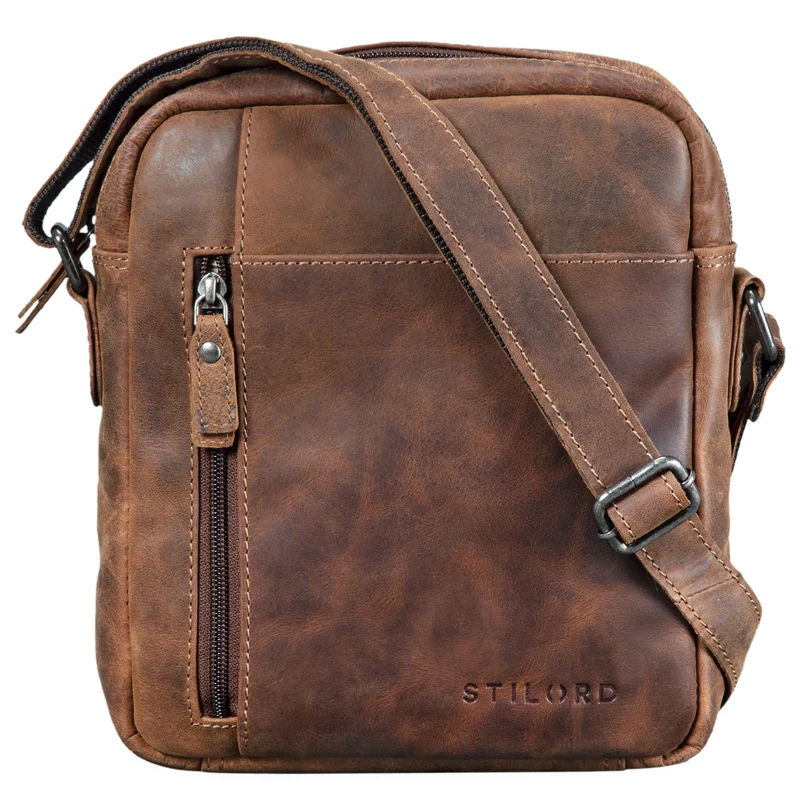 "Quentin" kleine Ledertasche Herren