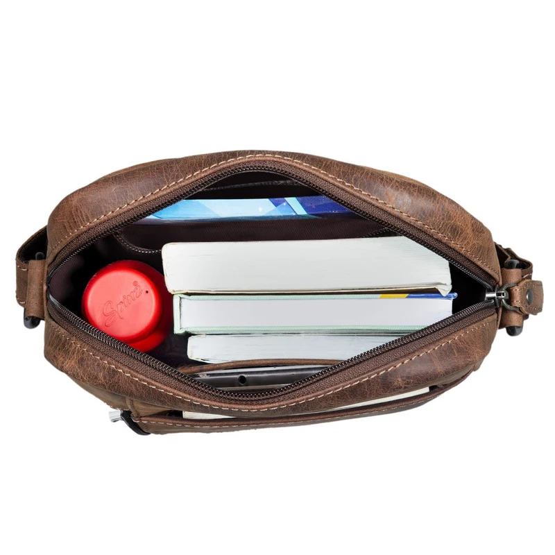 "Quentin" kleine Ledertasche Herren