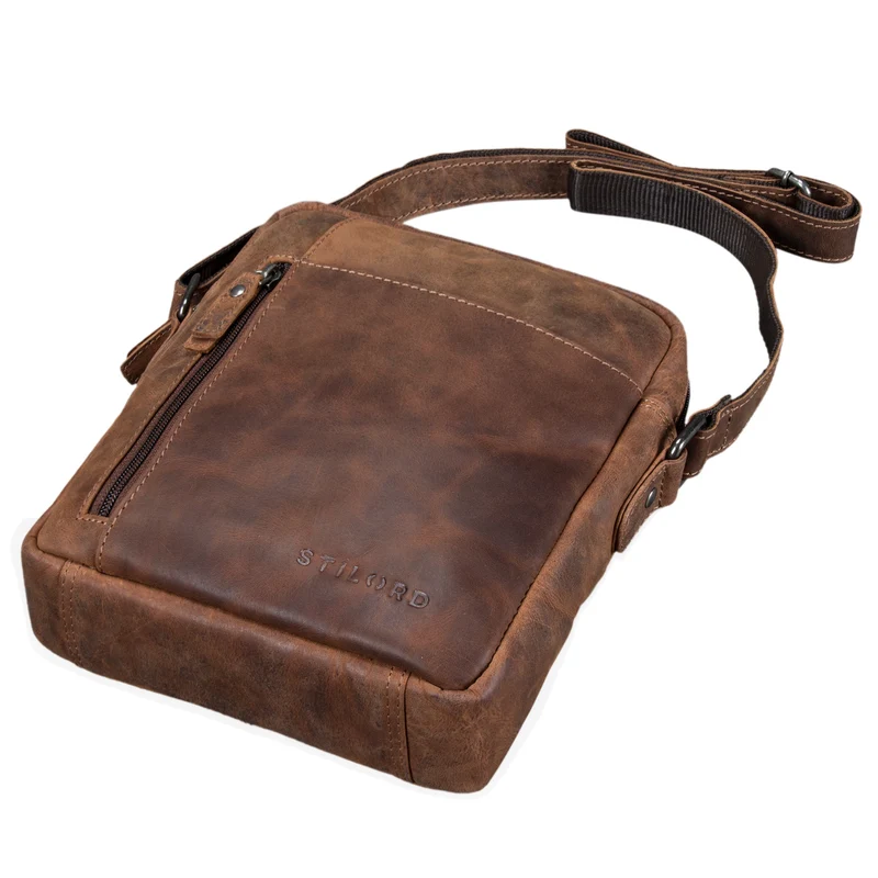 "Quentin" kleine Ledertasche Herren