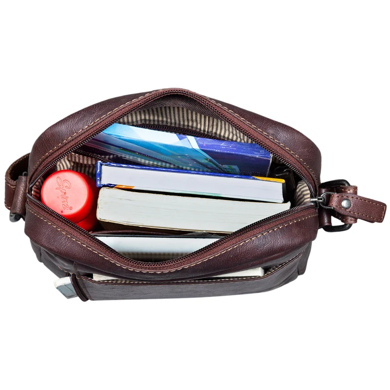 "Quentin" kleine Ledertasche Herren