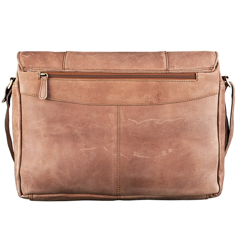 "Erik" Vintage Schultertasche Leder 15,6 Zoll Echtleder Umhängetasche
