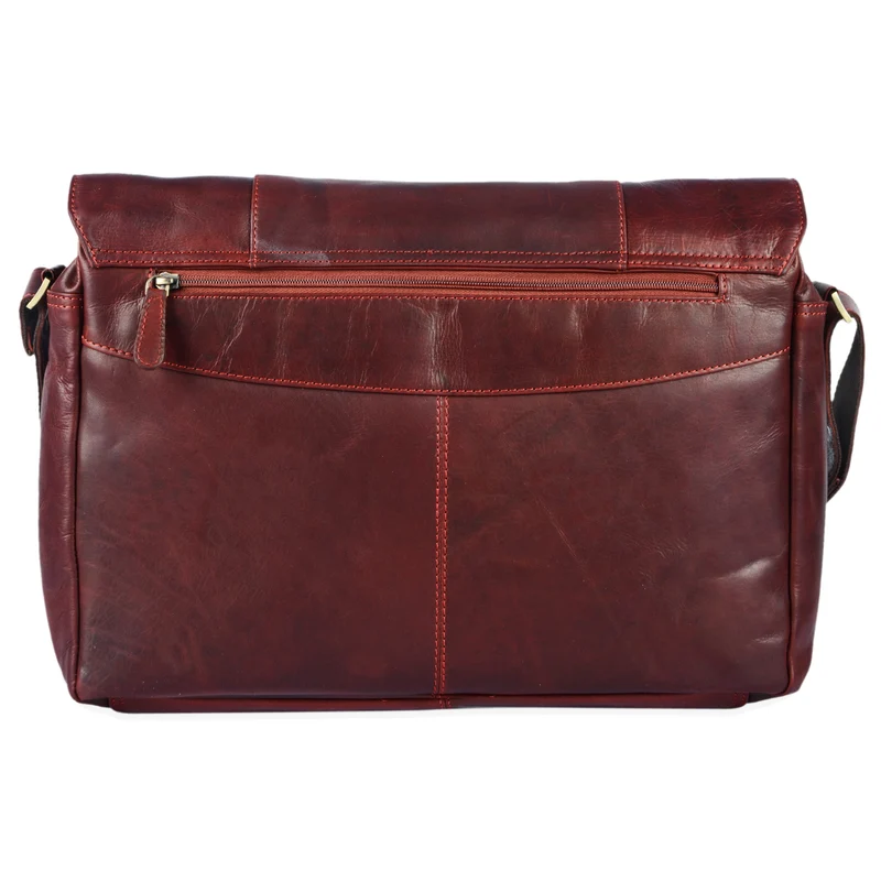 "Erik" Vintage Schultertasche Leder 15,6 Zoll Echtleder Umhängetasche