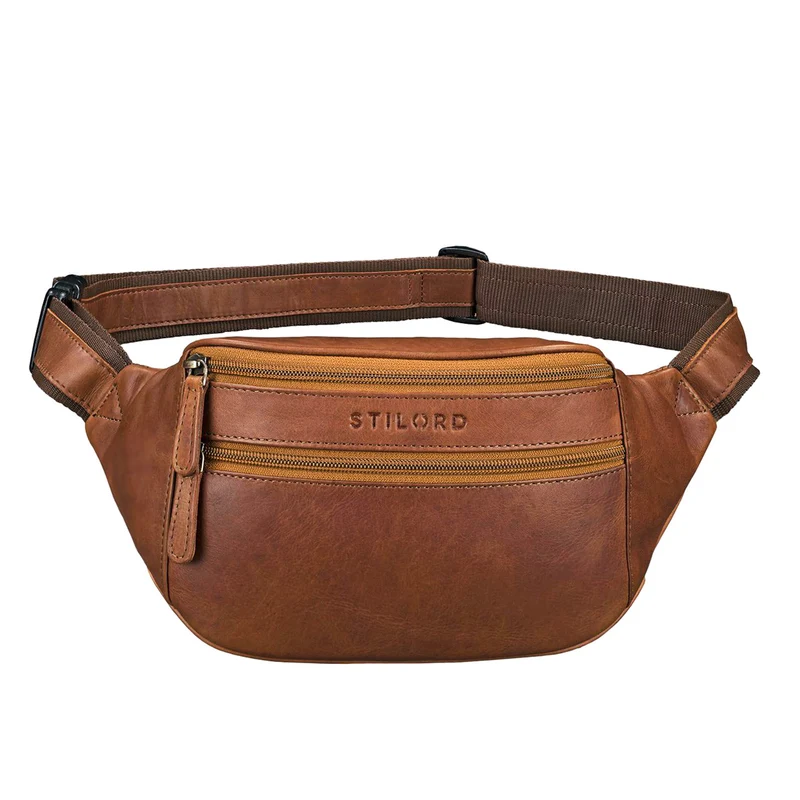 "Marian" Gürteltasche Leder Vintage