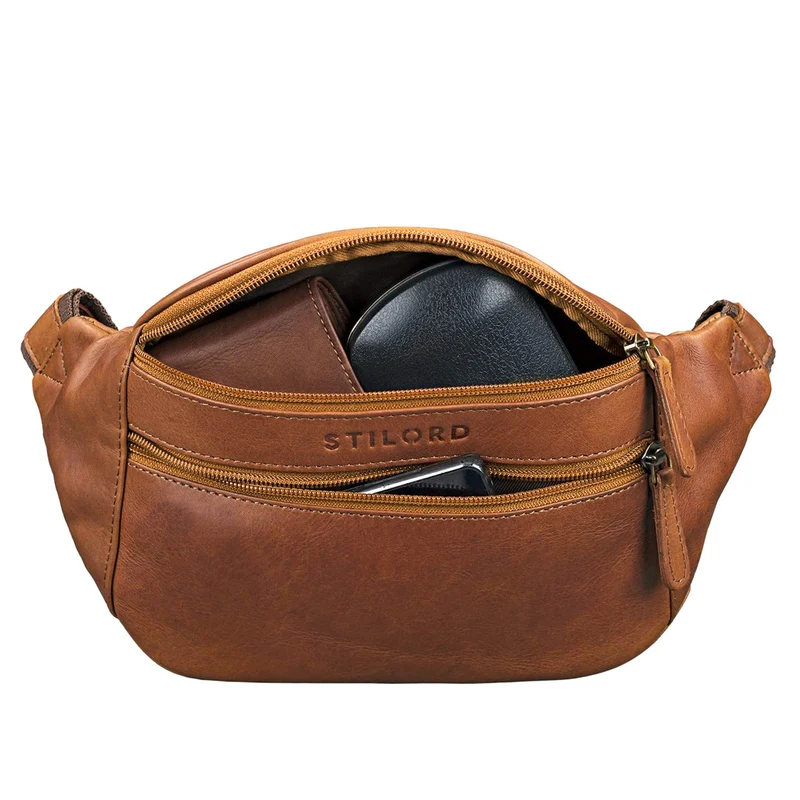 "Marian" Gürteltasche Leder Vintage