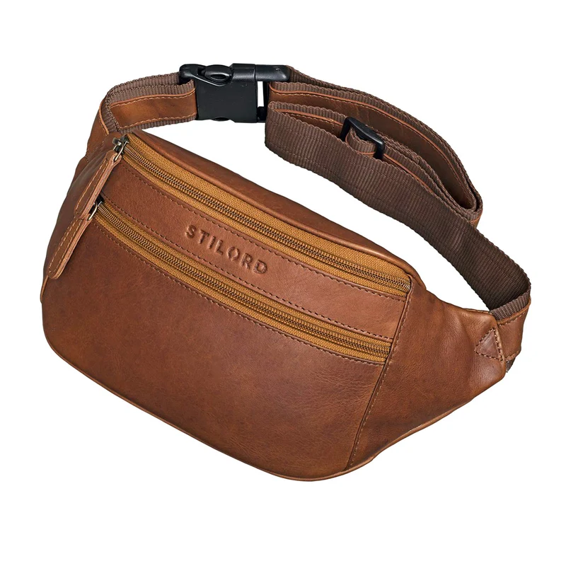 "Marian" Gürteltasche Leder Vintage