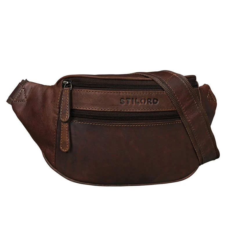 "Marian" Gürteltasche Leder Vintage