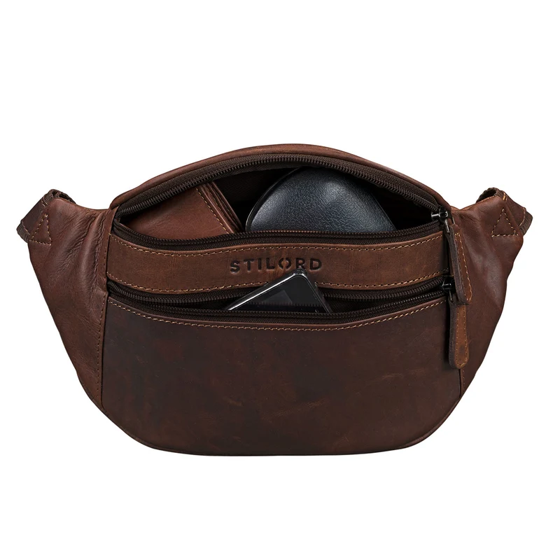 "Marian" Gürteltasche Leder Vintage