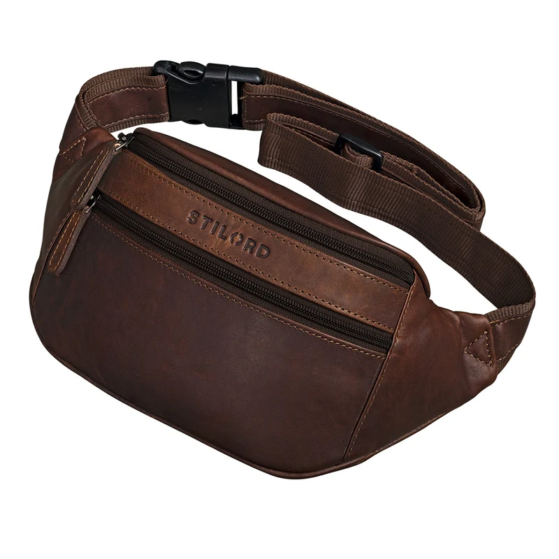 "Marian" Gürteltasche Leder Vintage
