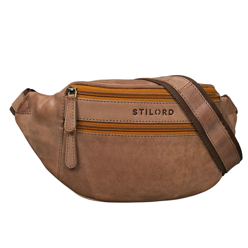 "Marian" Gürteltasche Leder Vintage