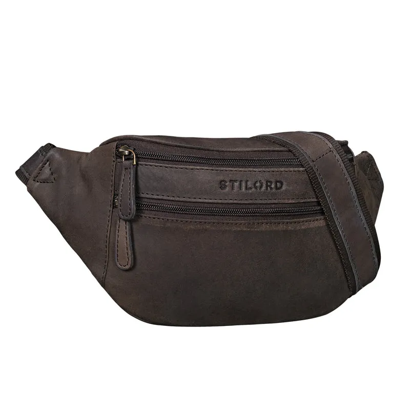 "Marian" Gürteltasche Leder Vintage