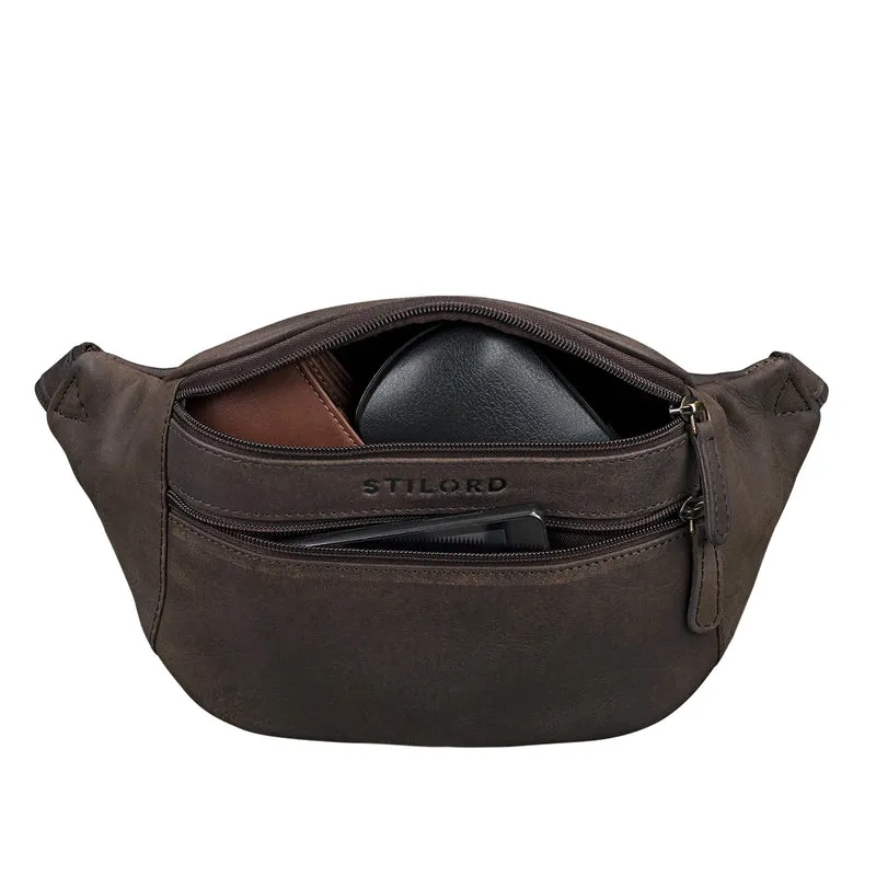 "Marian" Gürteltasche Leder Vintage