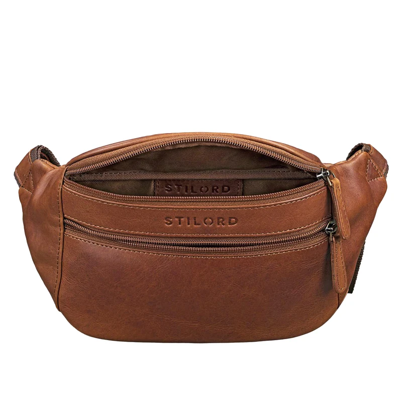 "Marian" Gürteltasche Leder Vintage