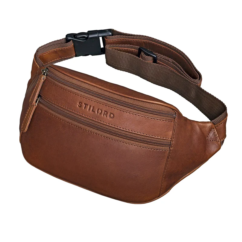 "Marian" Gürteltasche Leder Vintage