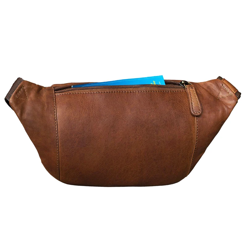 "Marian" Gürteltasche Leder Vintage