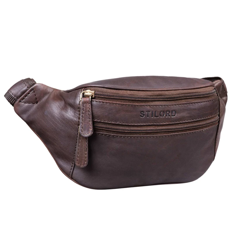 "Marian" Gürteltasche Leder Vintage