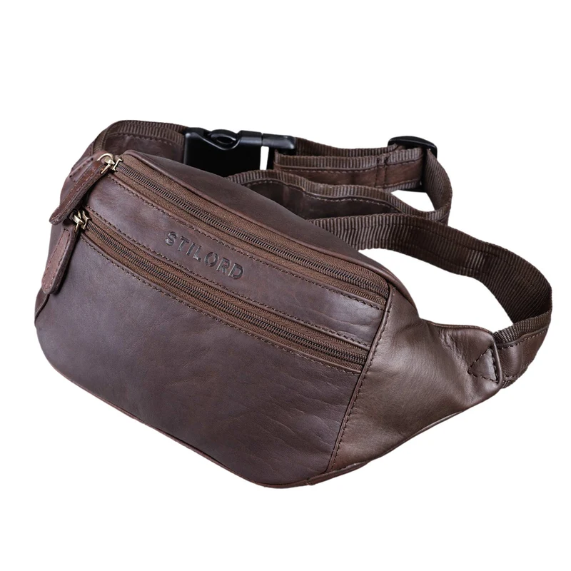 "Marian" Gürteltasche Leder Vintage