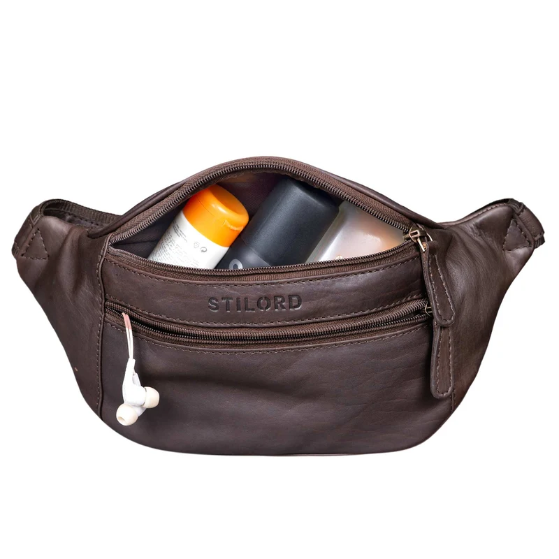 "Marian" Gürteltasche Leder Vintage