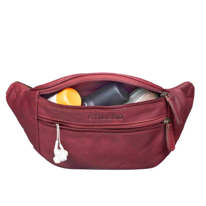"Marian" Gürteltasche Leder Vintage