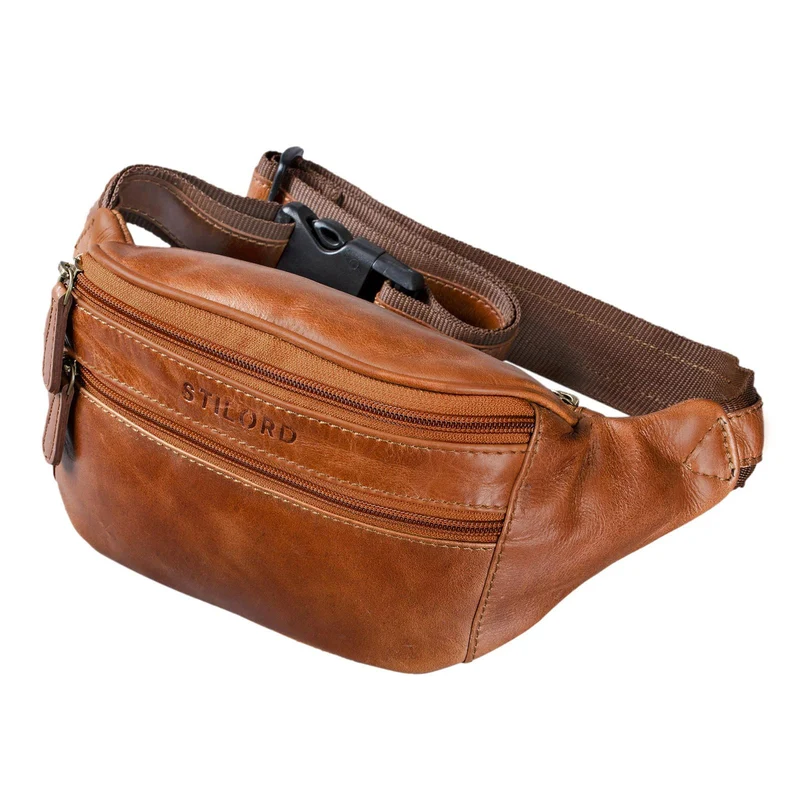 "Marian" Gürteltasche Leder Vintage