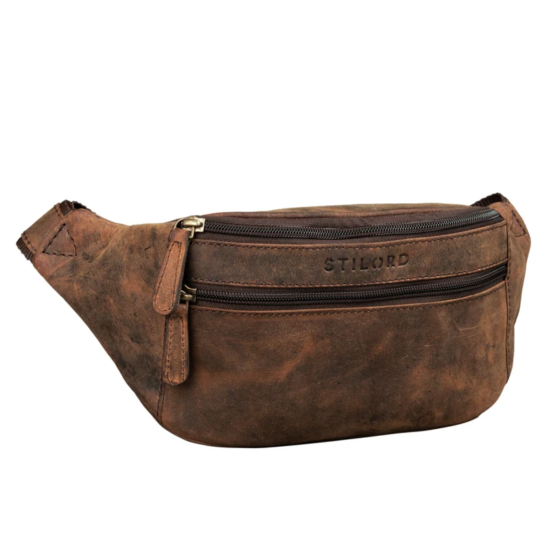 "Marian" Gürteltasche Leder Vintage