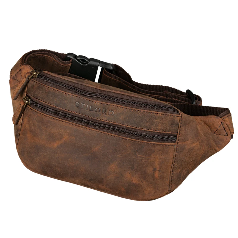 "Marian" Gürteltasche Leder Vintage