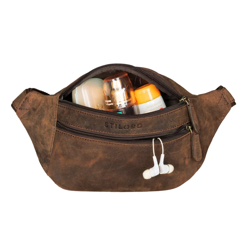 "Marian" Gürteltasche Leder Vintage