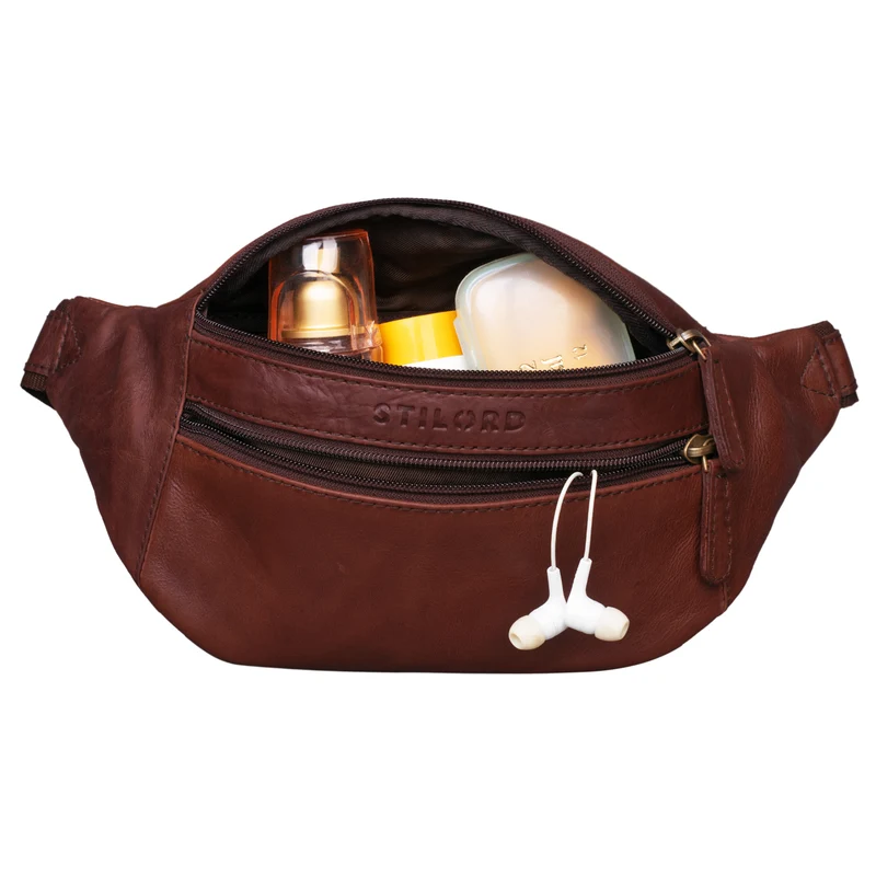 "Marian" Gürteltasche Leder Vintage