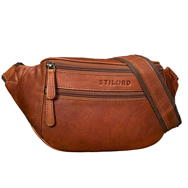 "Marian" Gürteltasche Leder Vintage