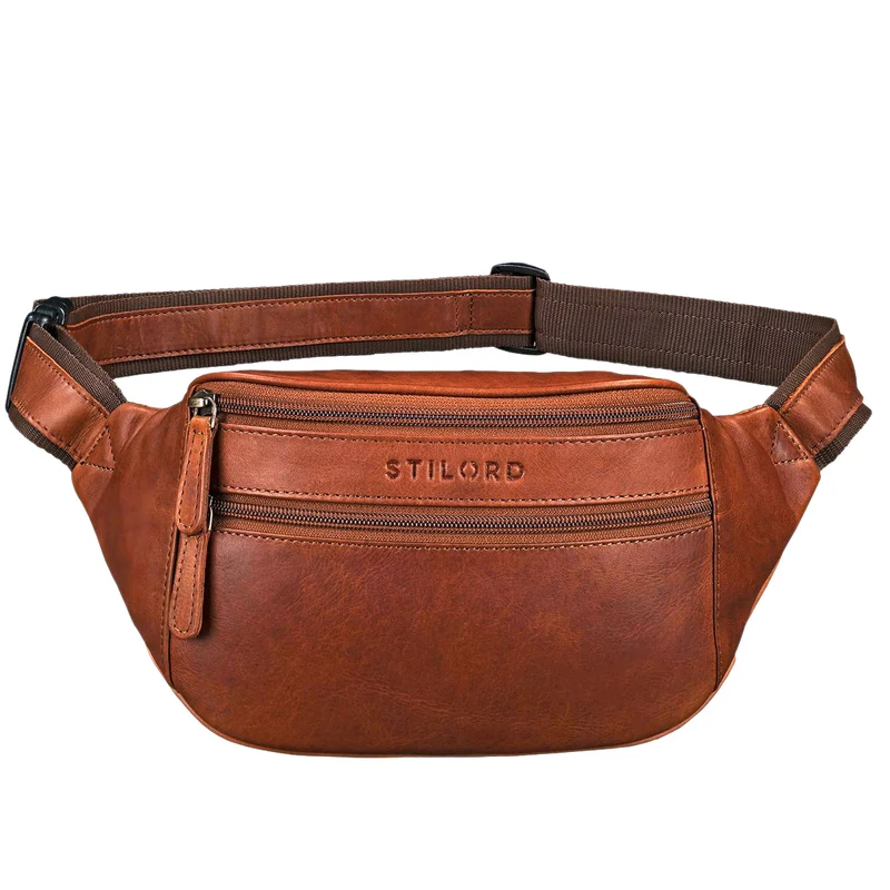 "Marian" Gürteltasche Leder Vintage