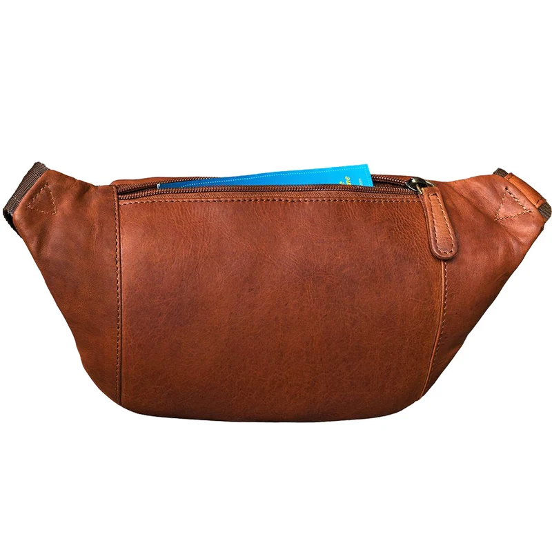 "Marian" Gürteltasche Leder Vintage