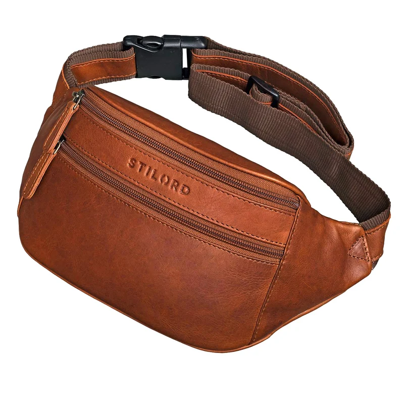 "Marian" Gürteltasche Leder Vintage