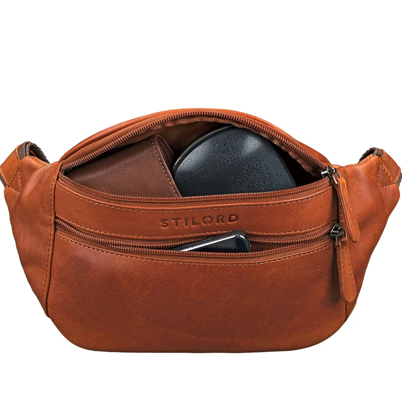 "Marian" Gürteltasche Leder Vintage