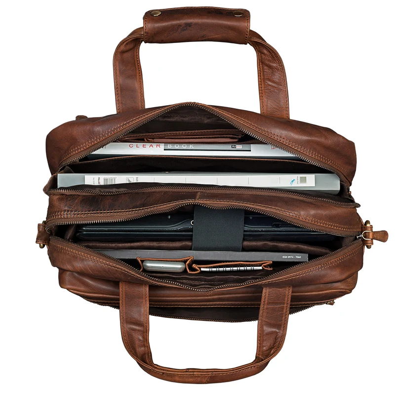 "Adventure" Lehrertasche Leder groß