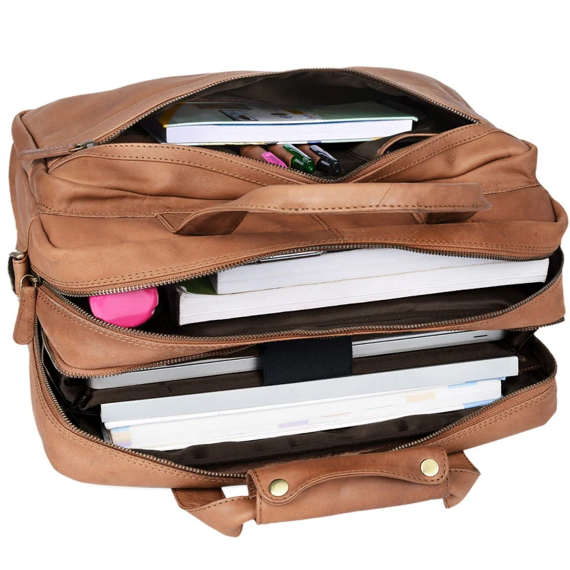 "Adventure" Lehrertasche Leder groß