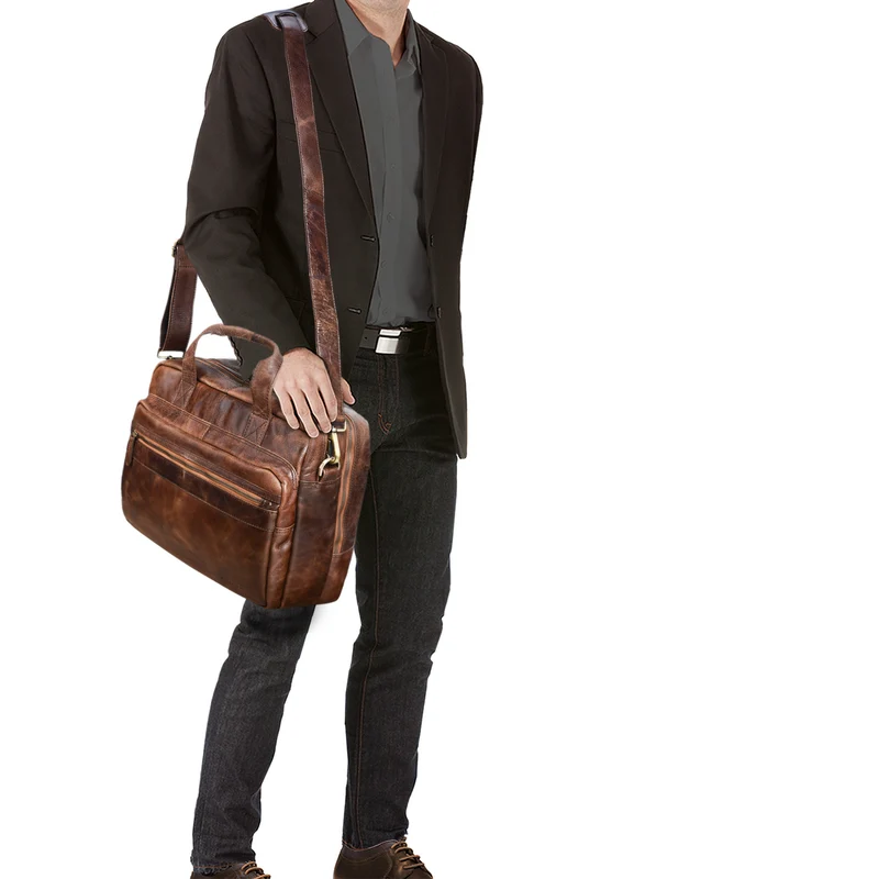 "Adventure" Lehrertasche Leder groß