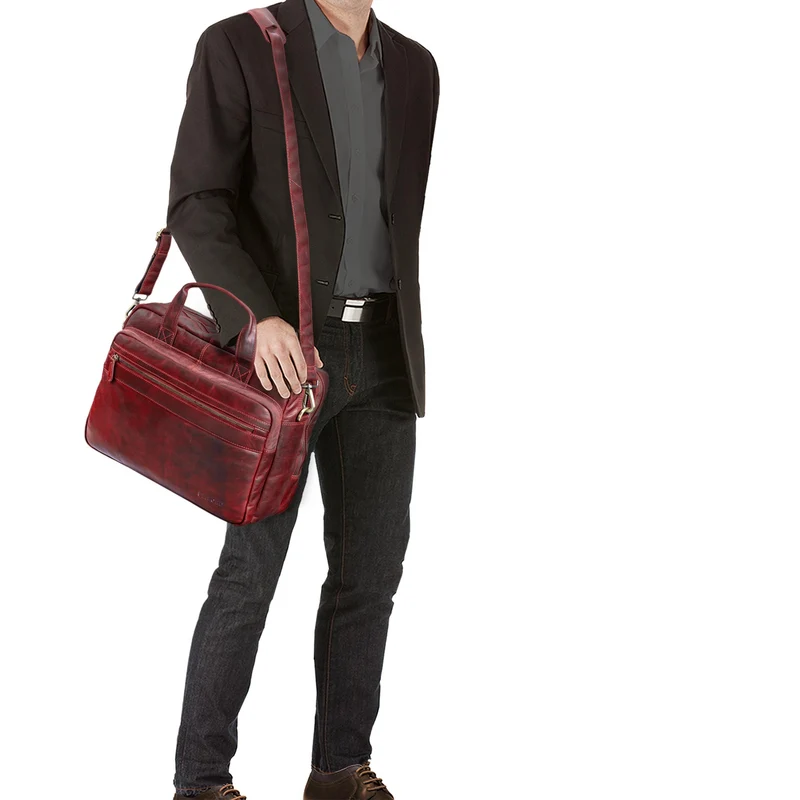 "Adventure" Lehrertasche Leder groß