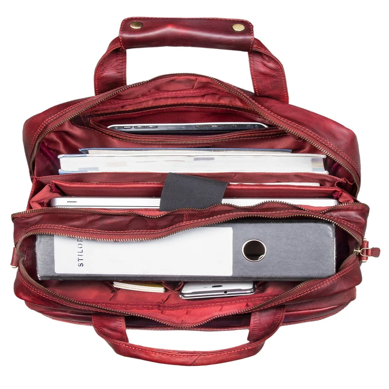 "Adventure" Lehrertasche Leder groß