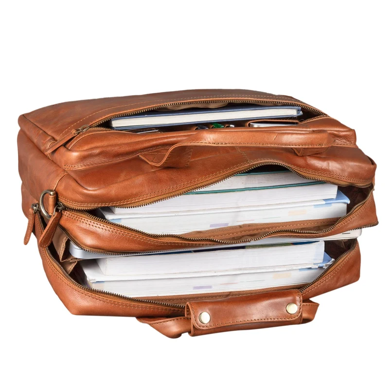 "Adventure" Lehrertasche Leder groß