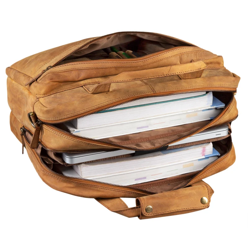 "Adventure" Lehrertasche Leder groß