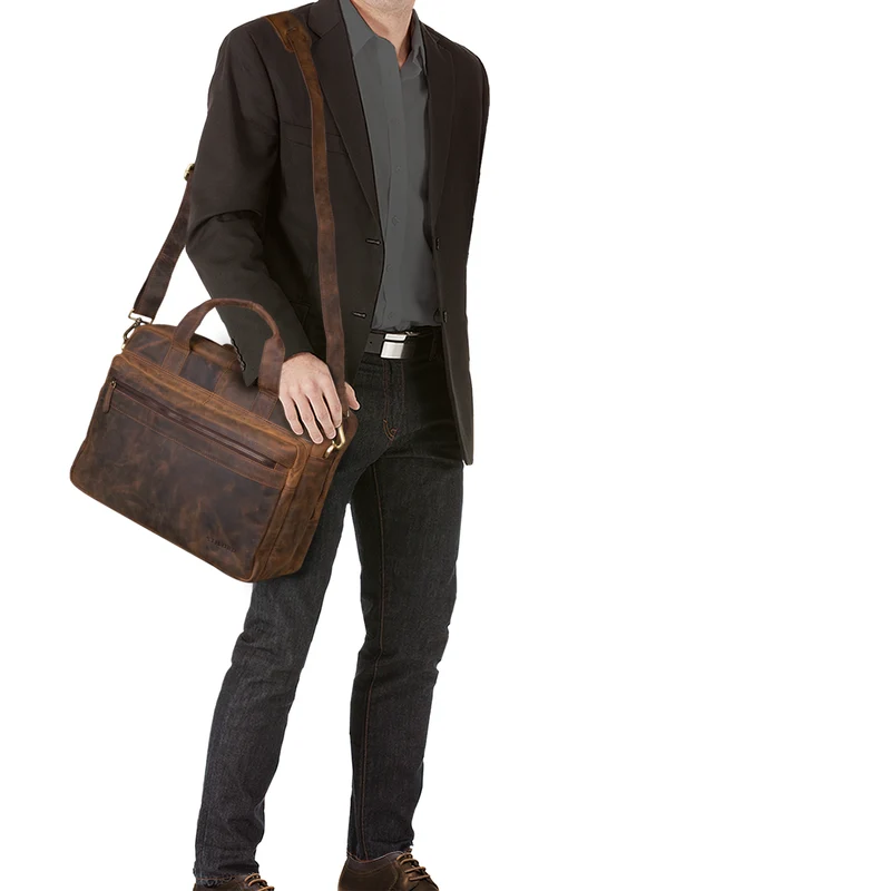 "Adventure" Lehrertasche Leder groß