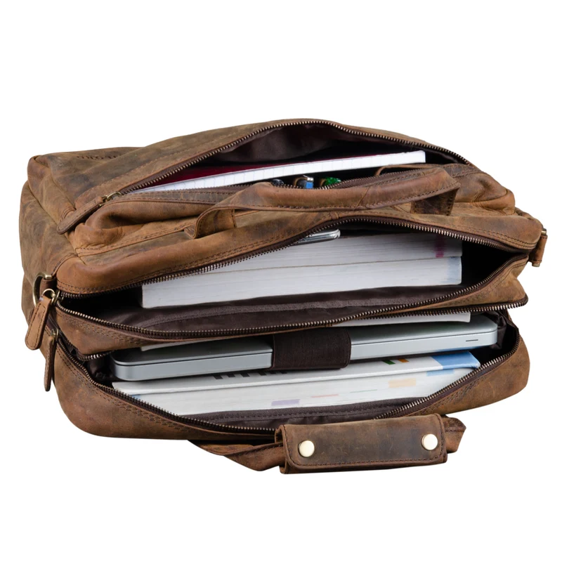 "Adventure" Lehrertasche Leder groß