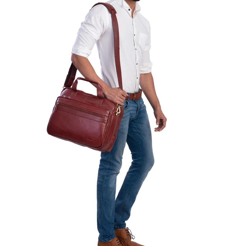 "Adventure" Lehrertasche Leder groß