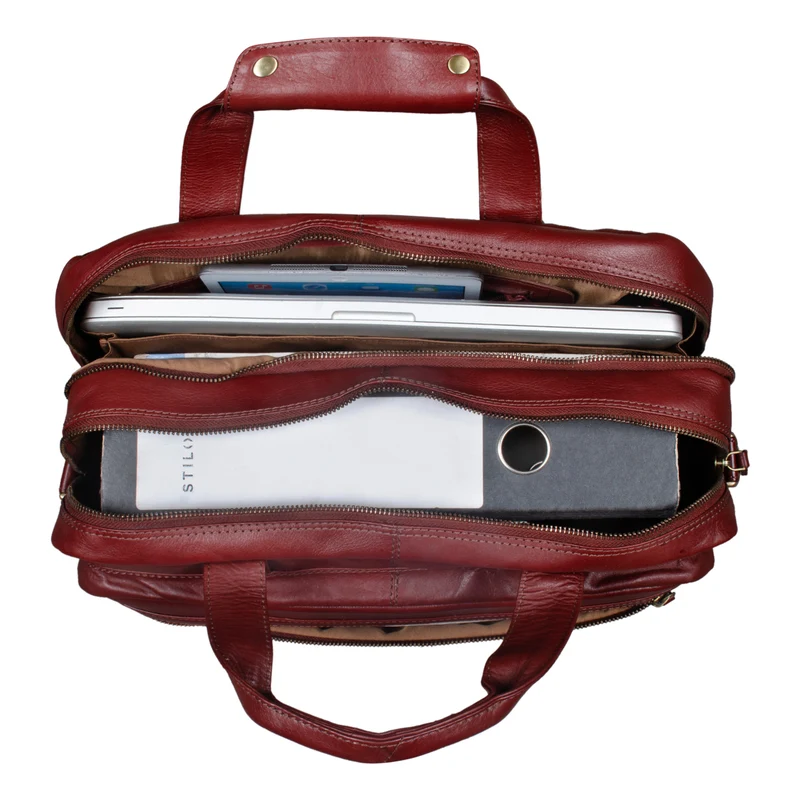 "Adventure" Lehrertasche Leder groß